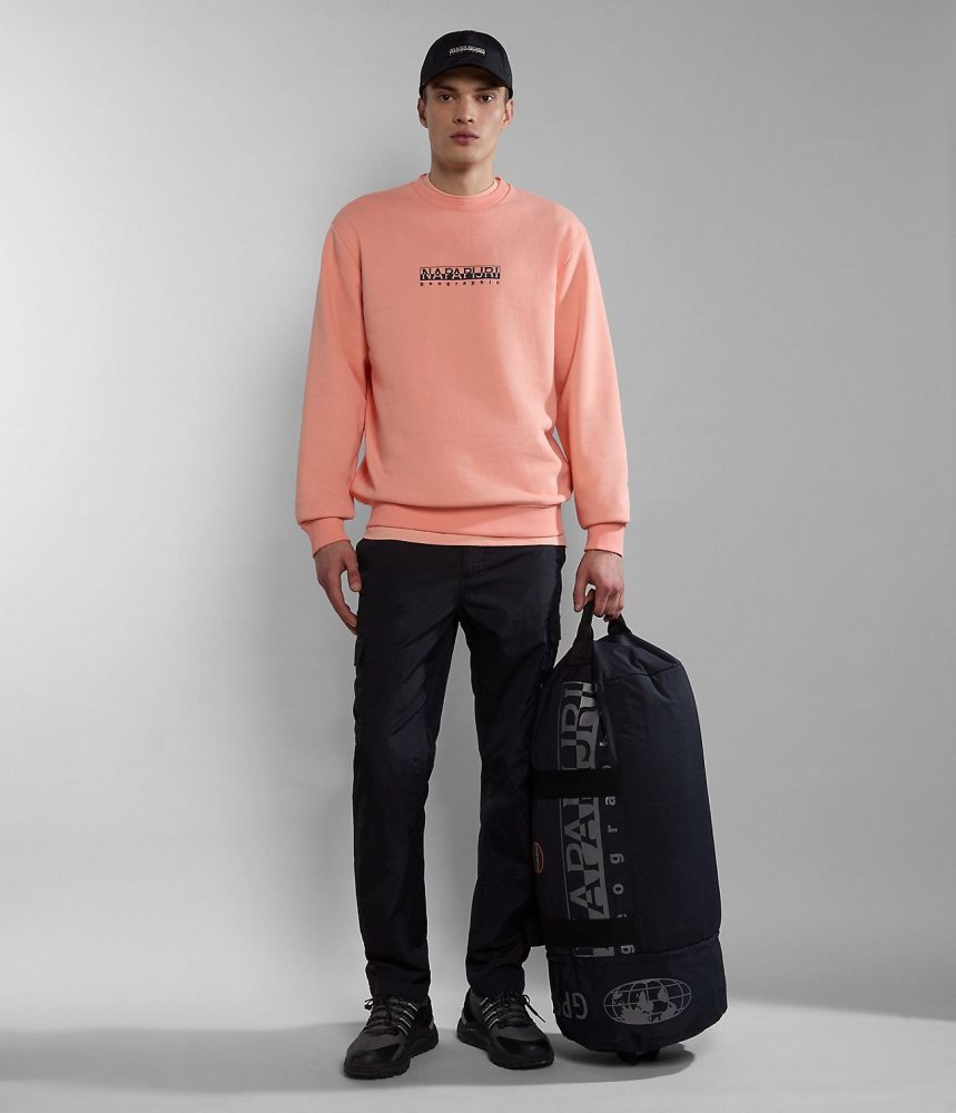 Napapijri Box Sweatshirt Sweatshirts Heren Roze | MIAOEVR-20