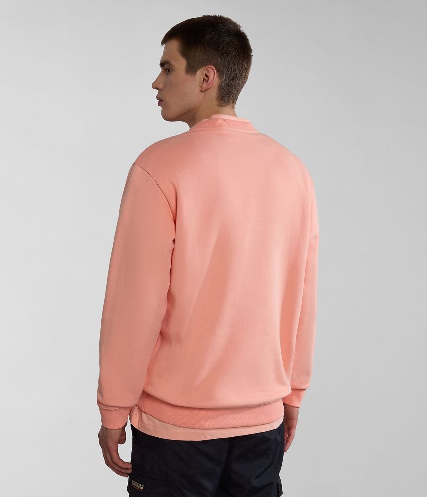 Napapijri Box Sweatshirt Sweatshirts Heren Roze | MIAOEVR-20