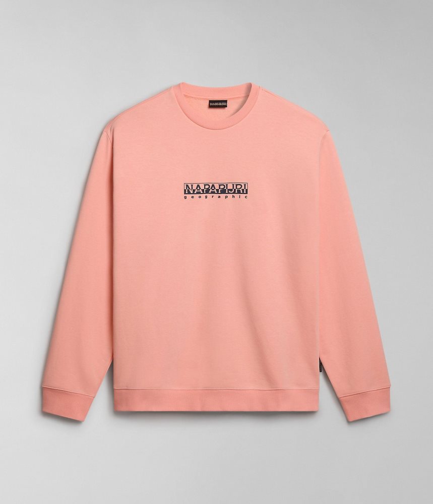 Napapijri Box Sweatshirt Sweatshirts Heren Roze | MIAOEVR-20