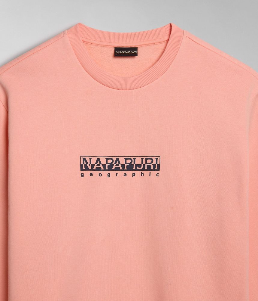 Napapijri Box Sweatshirt Sweatshirts Heren Roze | MIAOEVR-20