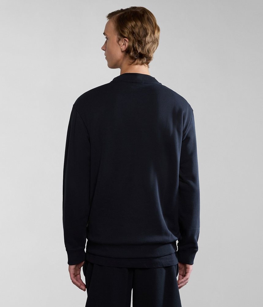 Napapijri Box Sweatshirt Sweatshirts Heren Zwart | GTZCYID-97