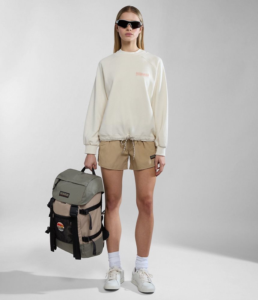 Napapijri Boyd Bermuda Shorts Korte Broek Dames Beige | JVRYHTP-39