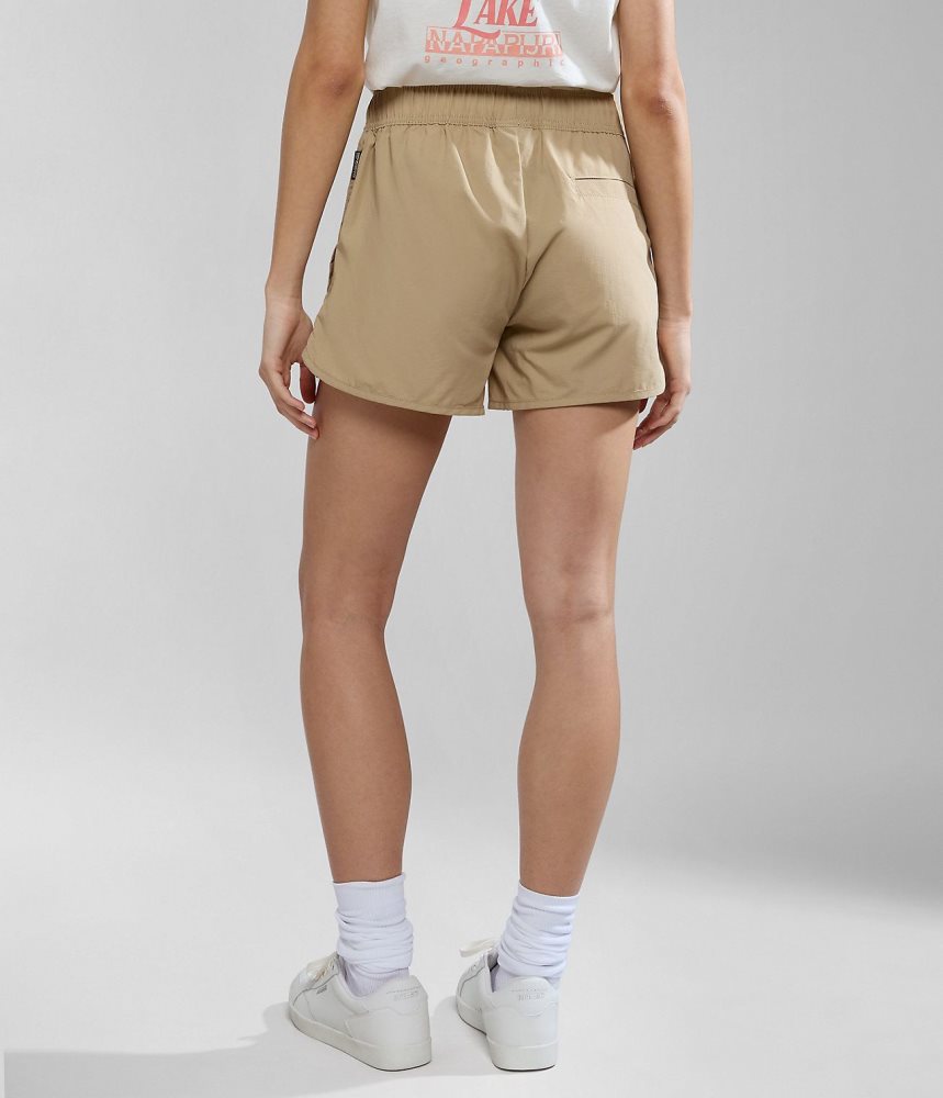 Napapijri Boyd Bermuda Shorts Korte Broek Dames Beige | JVRYHTP-39