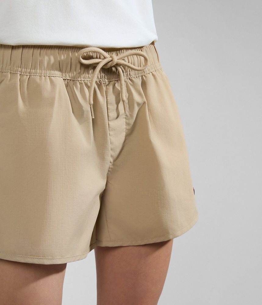 Napapijri Boyd Bermuda Shorts Korte Broek Dames Beige | JVRYHTP-39