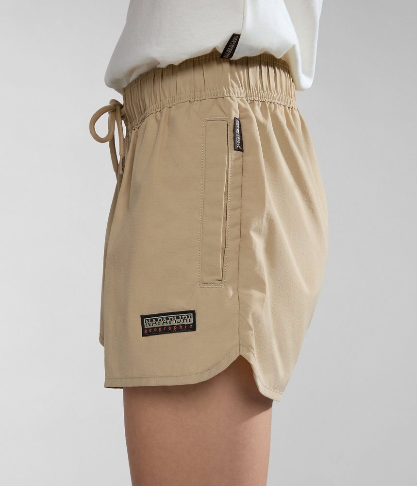 Napapijri Boyd Bermuda Shorts Korte Broek Dames Beige | JVRYHTP-39