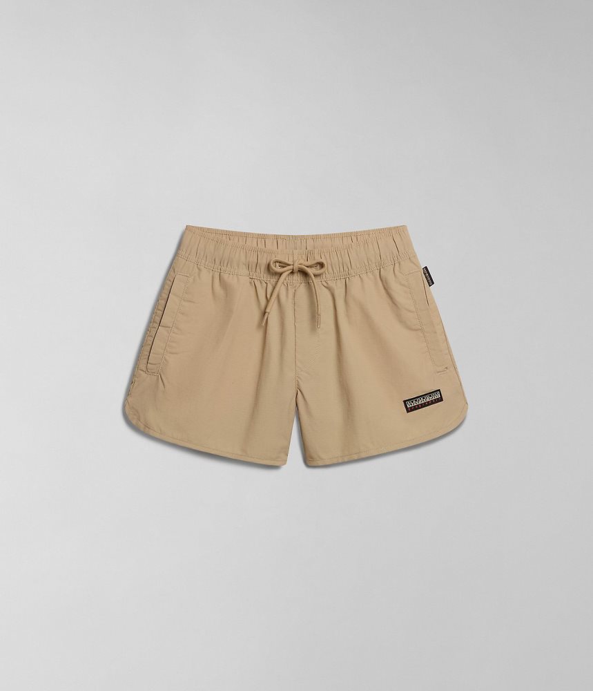 Napapijri Boyd Bermuda Shorts Korte Broek Dames Beige | JVRYHTP-39