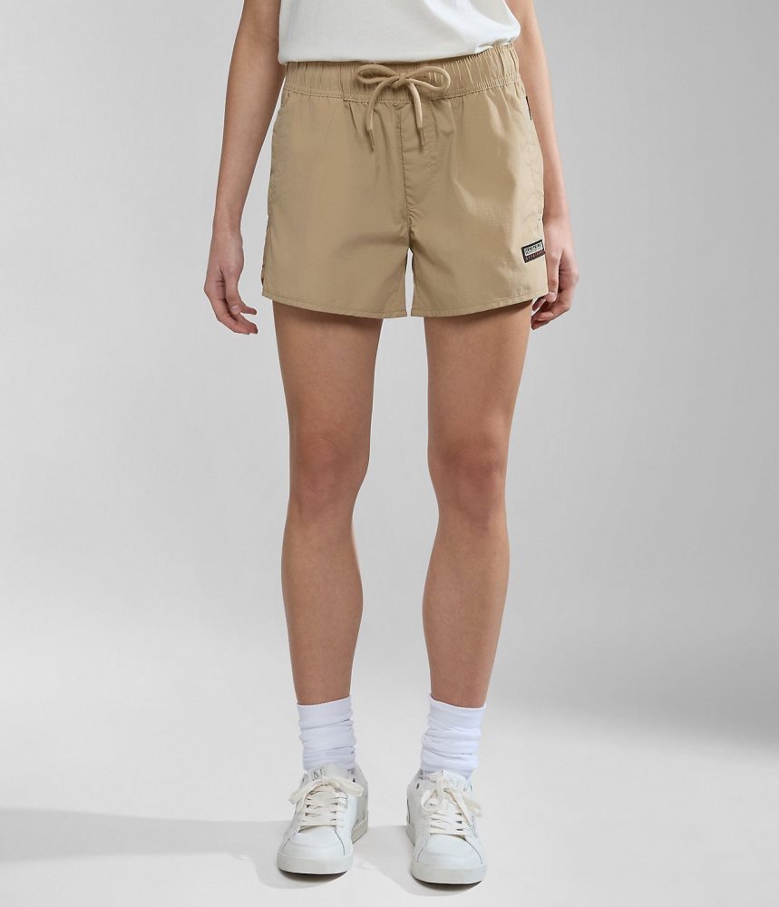 Napapijri Boyd Bermuda Shorts Korte Broek Dames Beige | JVRYHTP-39