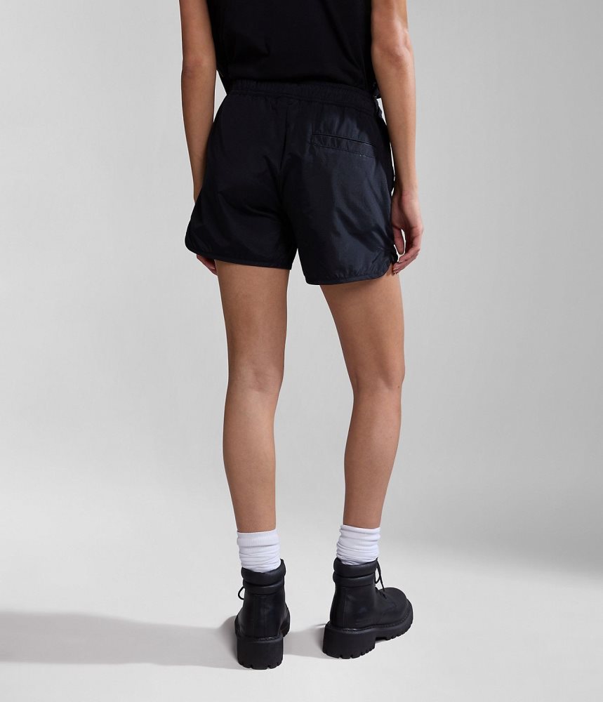 Napapijri Boyd Bermuda Shorts Korte Broek Dames Zwart | IMRPZTC-83