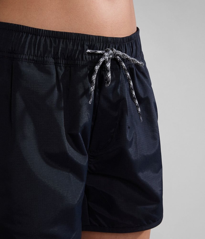 Napapijri Boyd Bermuda Shorts Korte Broek Dames Zwart | IMRPZTC-83