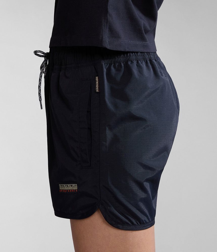 Napapijri Boyd Bermuda Shorts Korte Broek Dames Zwart | IMRPZTC-83