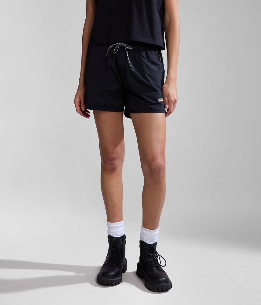 Napapijri Boyd Bermuda Shorts Korte Broek Dames Zwart | IMRPZTC-83