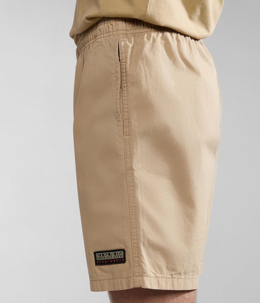 Napapijri Boyd Bermuda Shorts Korte Broek Heren Beige | FZGBJRS-15