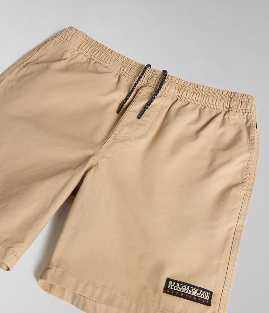 Napapijri Boyd Bermuda Shorts Korte Broek Heren Beige | FZGBJRS-15