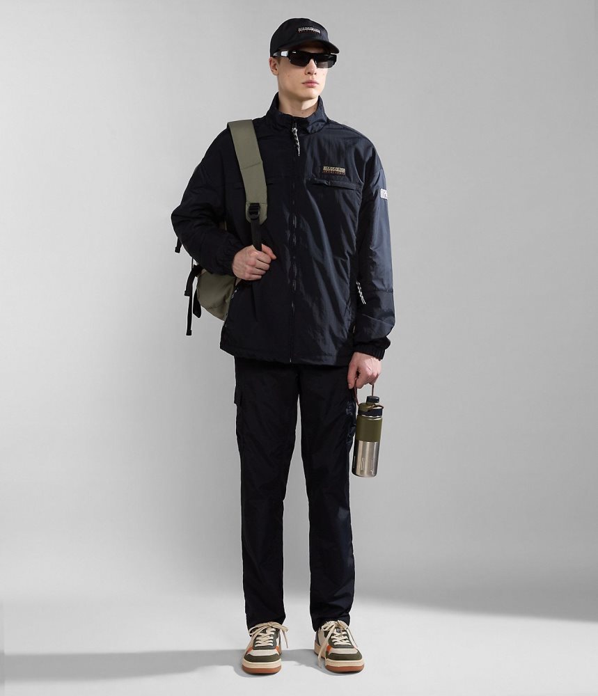 Napapijri Boyd Short Jacket Windjak Dames Zwart | TVOKENX-51