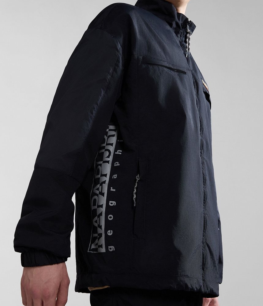 Napapijri Boyd Short Jacket Windjak Dames Zwart | TVOKENX-51