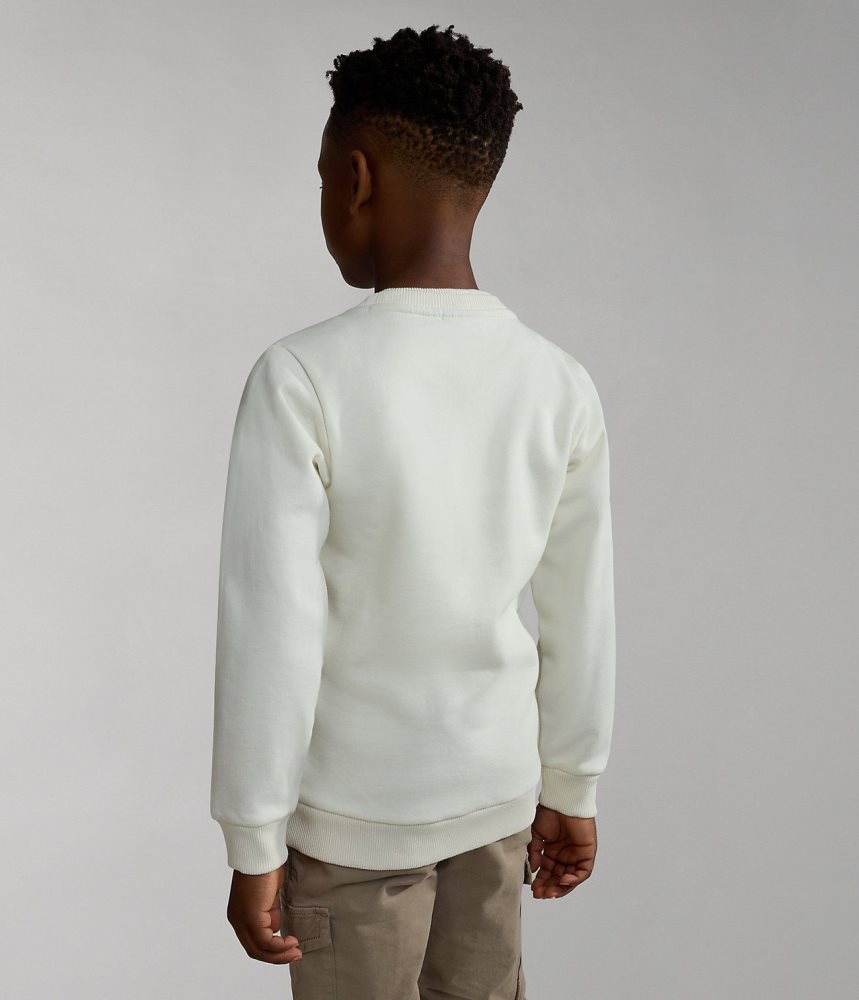 Napapijri Brunt Sweatshirt (4-16 YEARS) Sweatshirts Kinderen Wit | QHJTMSD-97