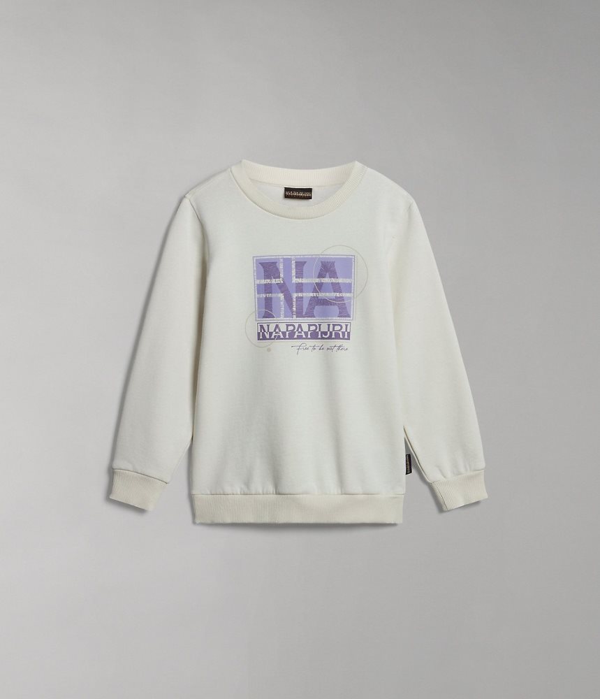 Napapijri Brunt Sweatshirt (4-16 YEARS) Sweatshirts Kinderen Wit | QHJTMSD-97