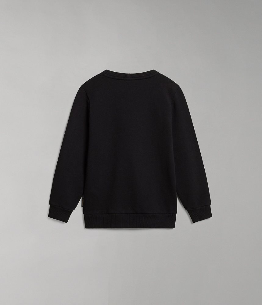 Napapijri Brunt Sweatshirt (4-16 YEARS) Sweatshirts Kinderen Zwart | NHOEGLQ-28