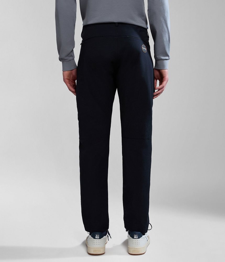 Napapijri Carchi Cargo Trousers Cargo Broek Heren Zwart | YMIGFVH-53