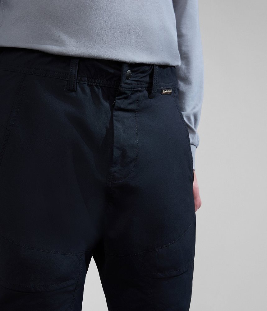 Napapijri Carchi Cargo Trousers Cargo Broek Heren Zwart | YMIGFVH-53