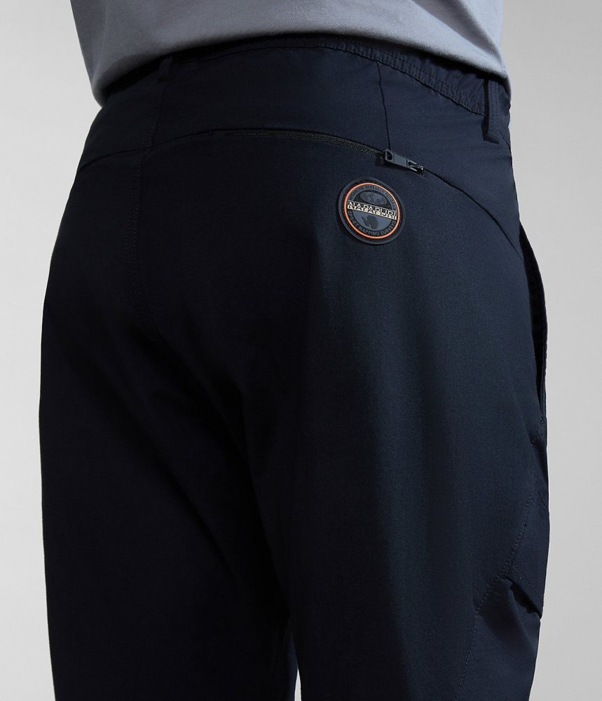 Napapijri Carchi Cargo Trousers Cargo Broek Heren Zwart | YMIGFVH-53