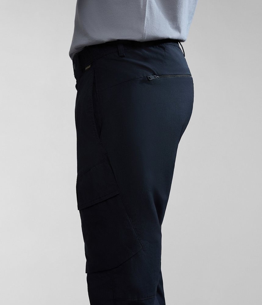 Napapijri Carchi Cargo Trousers Cargo Broek Heren Zwart | YMIGFVH-53