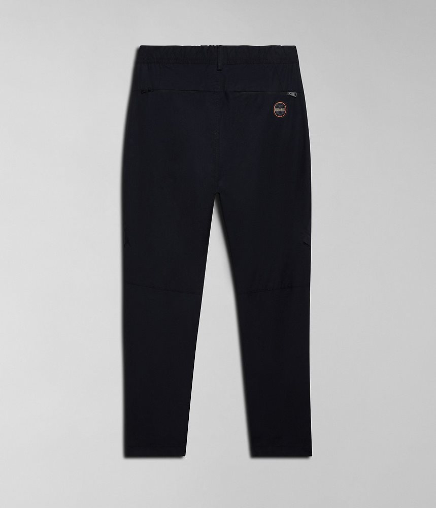 Napapijri Carchi Cargo Trousers Cargo Broek Heren Zwart | YMIGFVH-53
