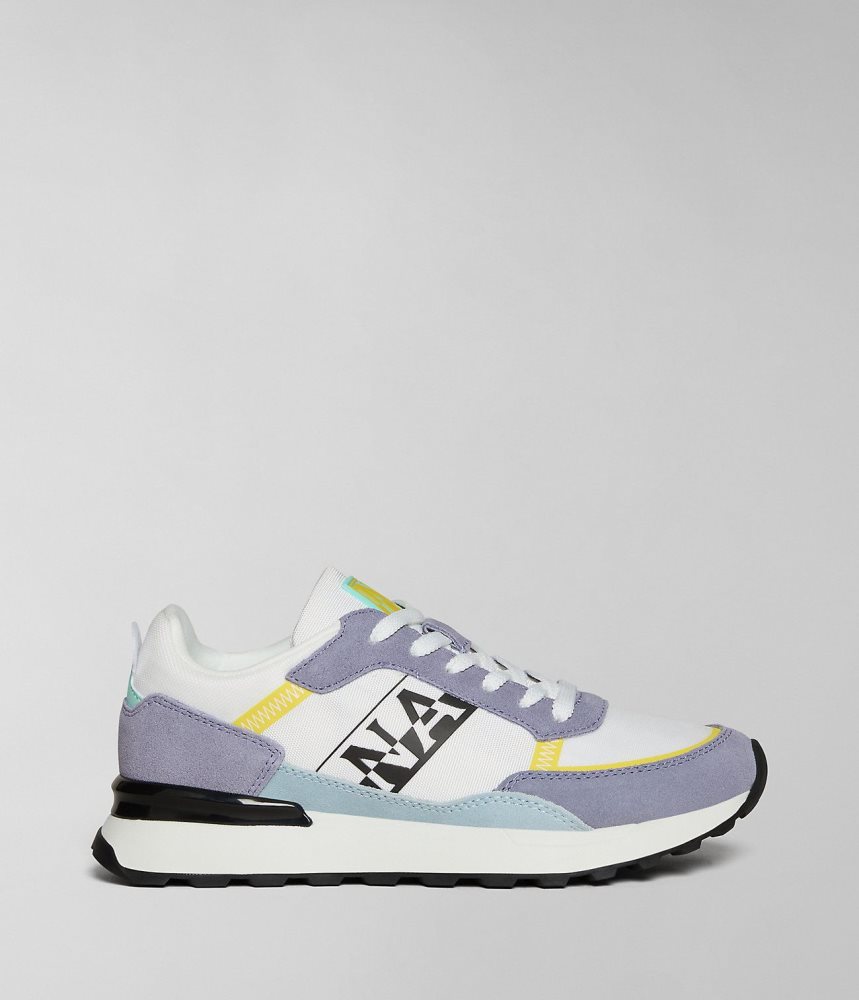 Napapijri Carley Trainers Sportschoenen Dames Wit Paars | CKPGNHT-75