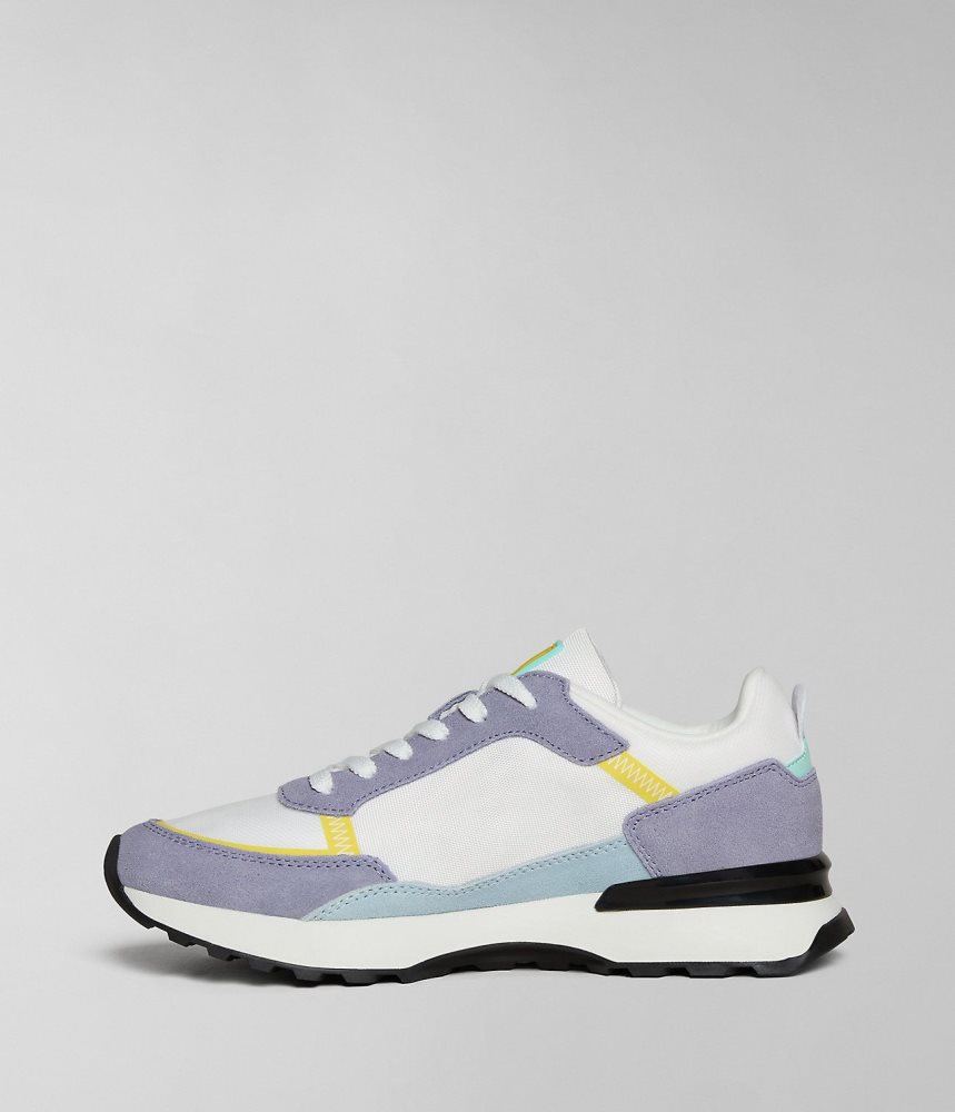 Napapijri Carley Trainers Sportschoenen Dames Wit Paars | CKPGNHT-75
