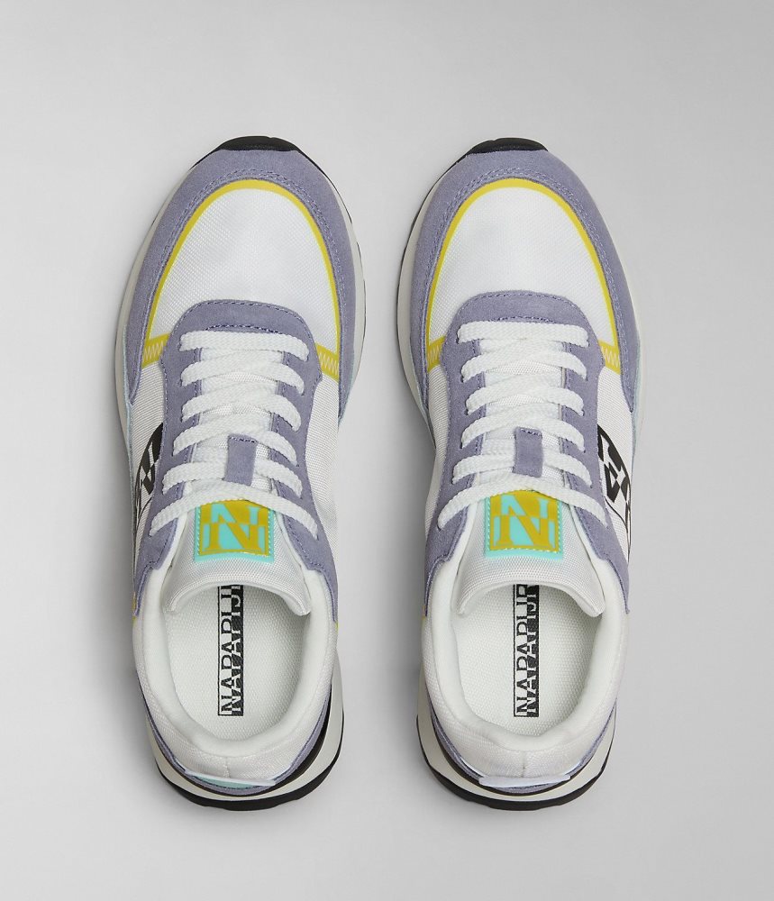 Napapijri Carley Trainers Sportschoenen Dames Wit Paars | CKPGNHT-75