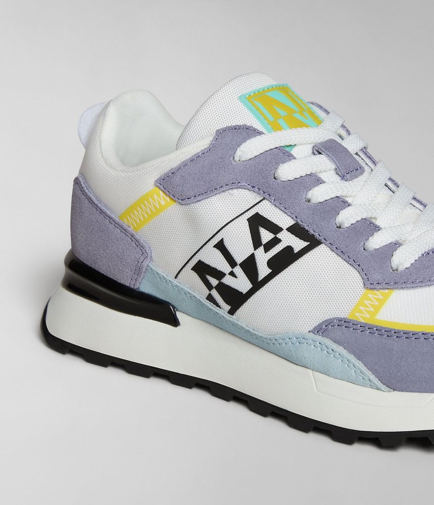 Napapijri Carley Trainers Sportschoenen Dames Wit Paars | CKPGNHT-75