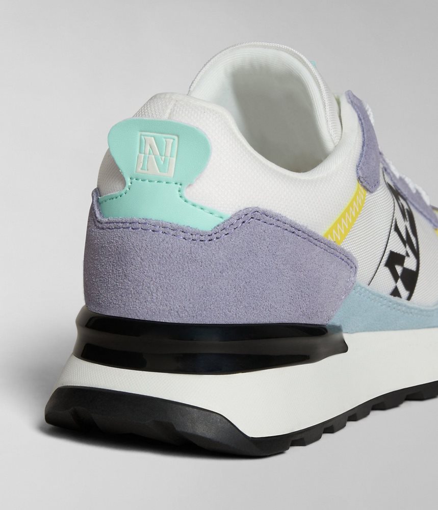 Napapijri Carley Trainers Sportschoenen Dames Wit Paars | CKPGNHT-75