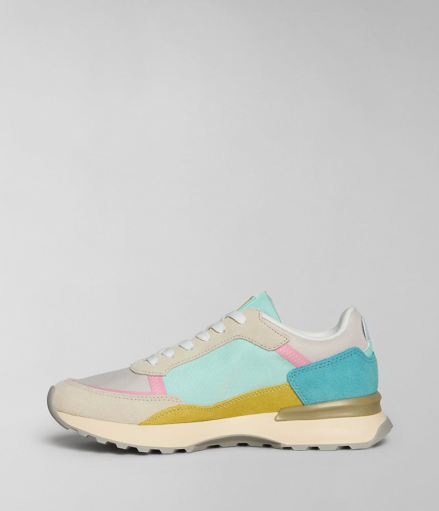 Napapijri Carley Trainers Sportschoenen Dames Beige Lichtblauw | SCVDTRY-34