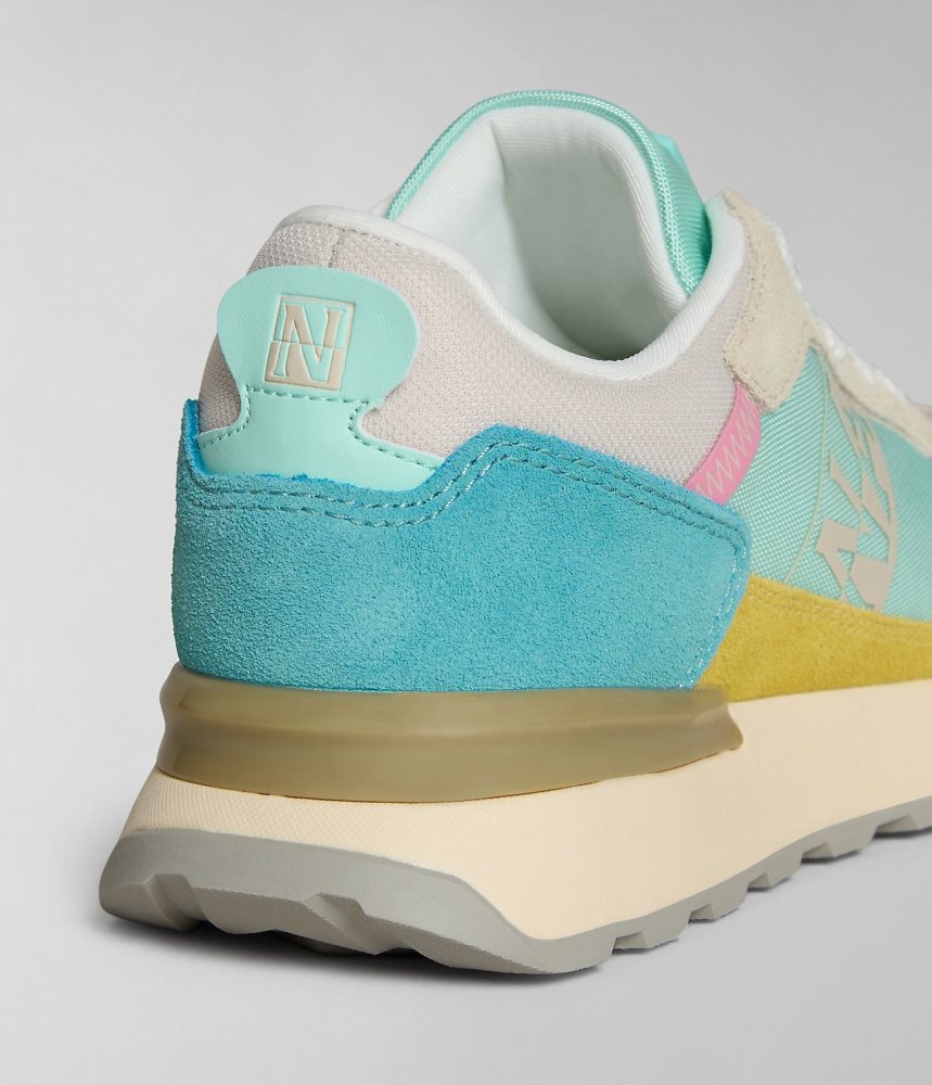 Napapijri Carley Trainers Sportschoenen Dames Beige Lichtblauw | SCVDTRY-34