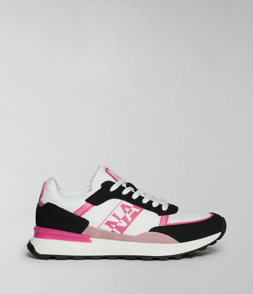 Napapijri Carley Trainers Sportschoenen Dames Wit Roze | YMPLOAS-84