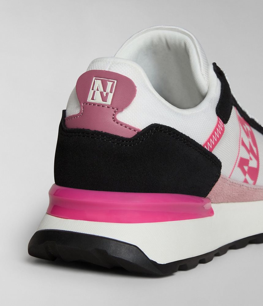 Napapijri Carley Trainers Sportschoenen Dames Wit Roze | YMPLOAS-84