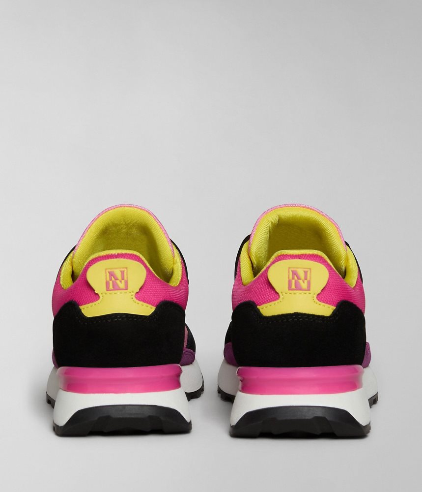 Napapijri Carley Trainers Sportschoenen Dames Zwart Roze | HDRUFIT-89