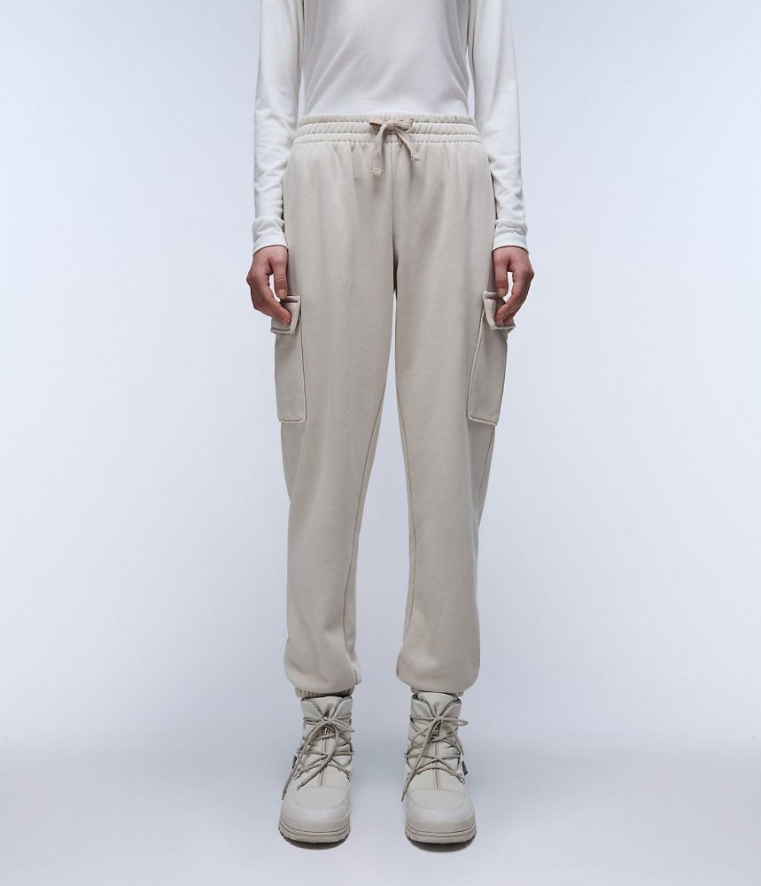 Napapijri Castor Joggers Joggingbroek Dames Beige Zilver | ADOVFRZ-48