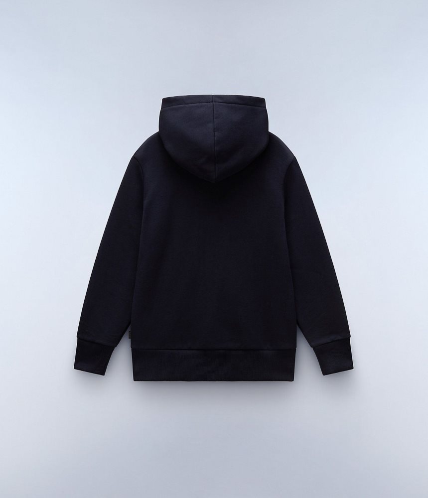 Napapijri Chamois Full-Zip Hoodie (4-16 YEARS) Sweatshirts Kinderen Donkerblauw | VIGARNE-20