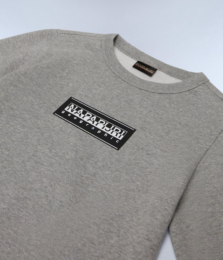 Napapijri Chamois Sweatshirt (4-16 YEARS) Sweatshirts Kinderen Grijs | WZFVREB-91