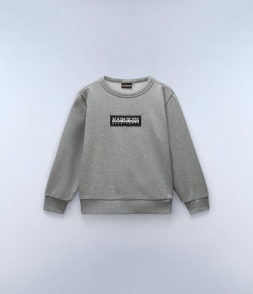 Napapijri Chamois Sweatshirt (4-16 YEARS) Sweatshirts Kinderen Grijs | WZFVREB-91