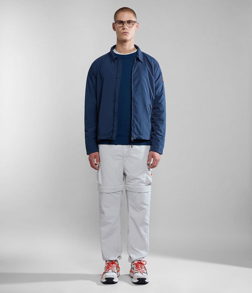 Napapijri Circular Cargo Trousers by Moreno Ferrari Cargo Broek Heren Grijs | RHJMLYS-20
