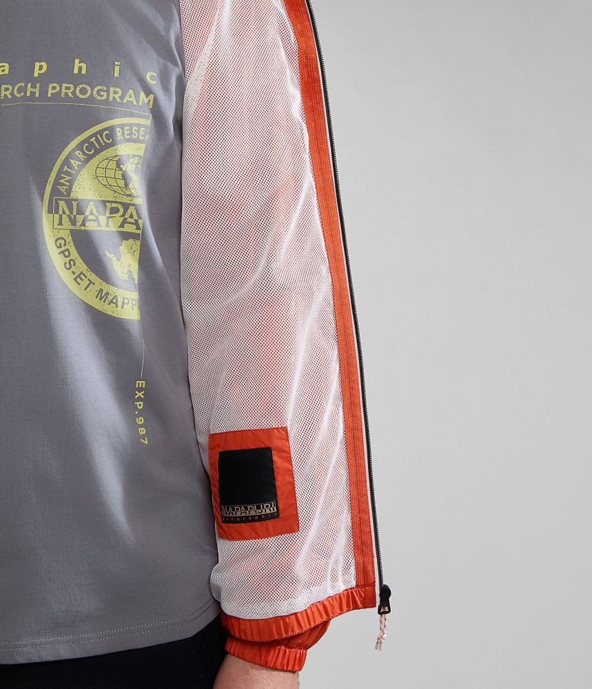 Napapijri Cloudy Windbreaker Short Jackets Heren Oranje | FAYSMEK-61