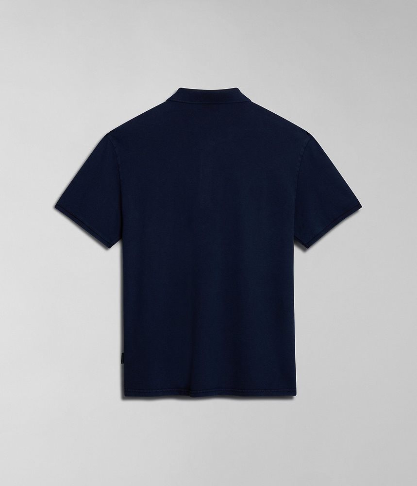 Napapijri Colville Short Sleeve Polo Shirt Poloshirt Heren Donkerblauw | PFKXGTZ-43