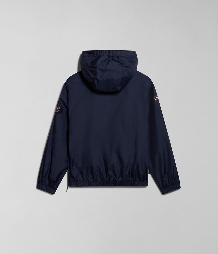 Napapijri Cree Packable Anorak (4-16 YEARS) Anoraks Kinderen Donkerblauw | BVKNLEO-47