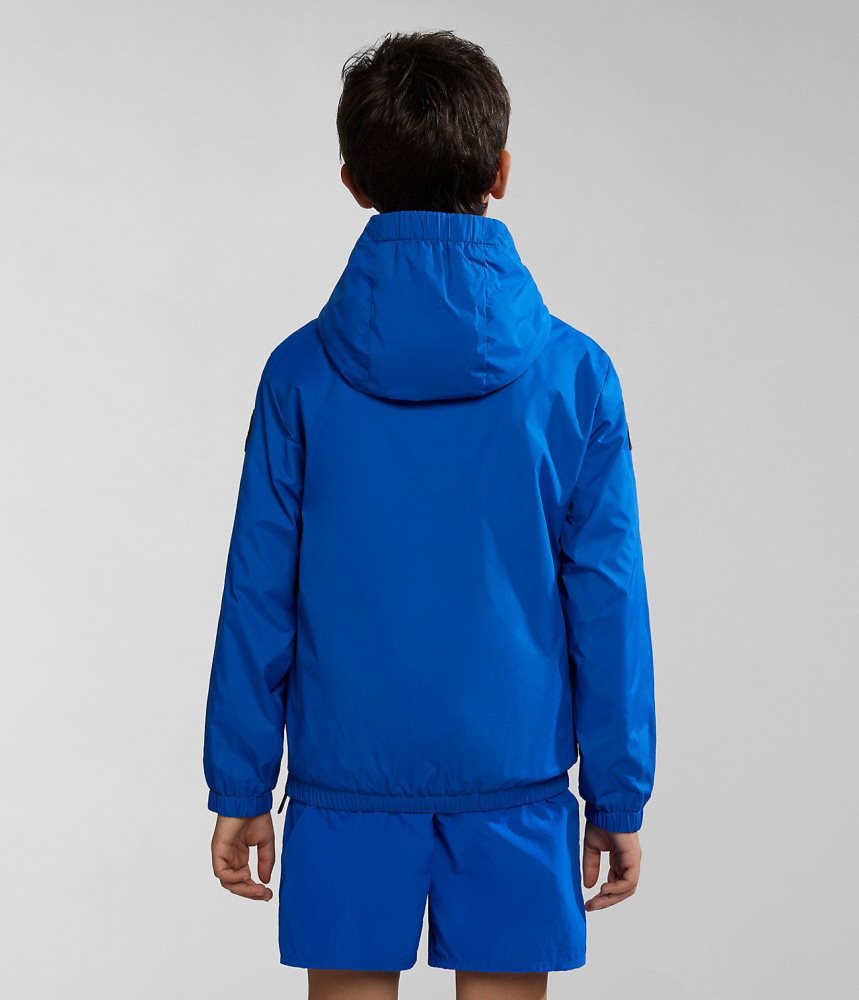 Napapijri Cree Packable Anorak (4-16 YEARS) Anoraks Kinderen Blauw | WJQZOTU-07