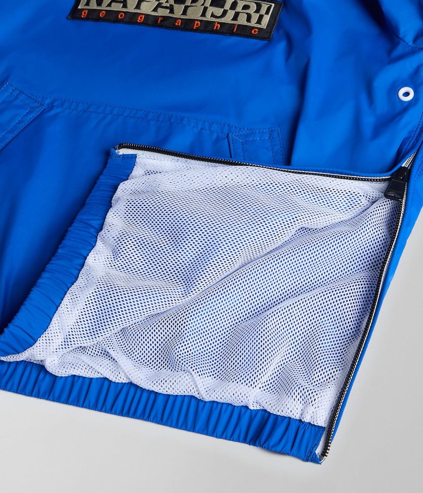 Napapijri Cree Packable Anorak (4-16 YEARS) Anoraks Kinderen Blauw | WJQZOTU-07