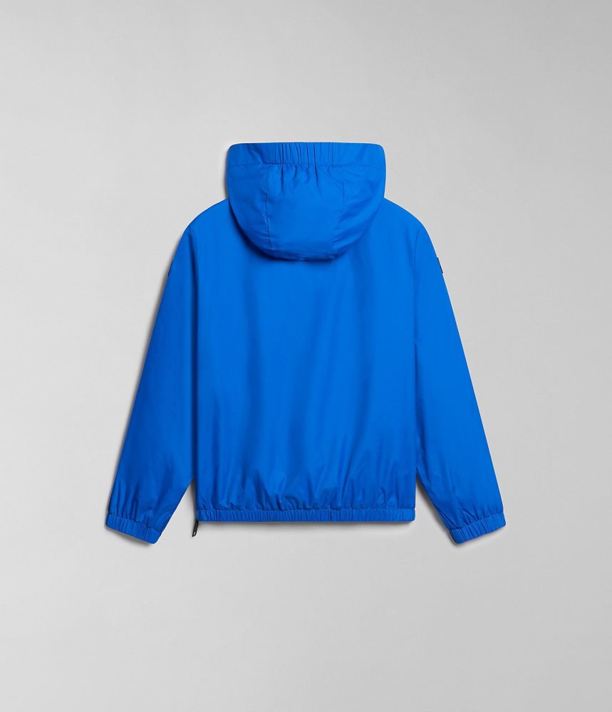Napapijri Cree Packable Anorak (4-16 YEARS) Anoraks Kinderen Blauw | WJQZOTU-07