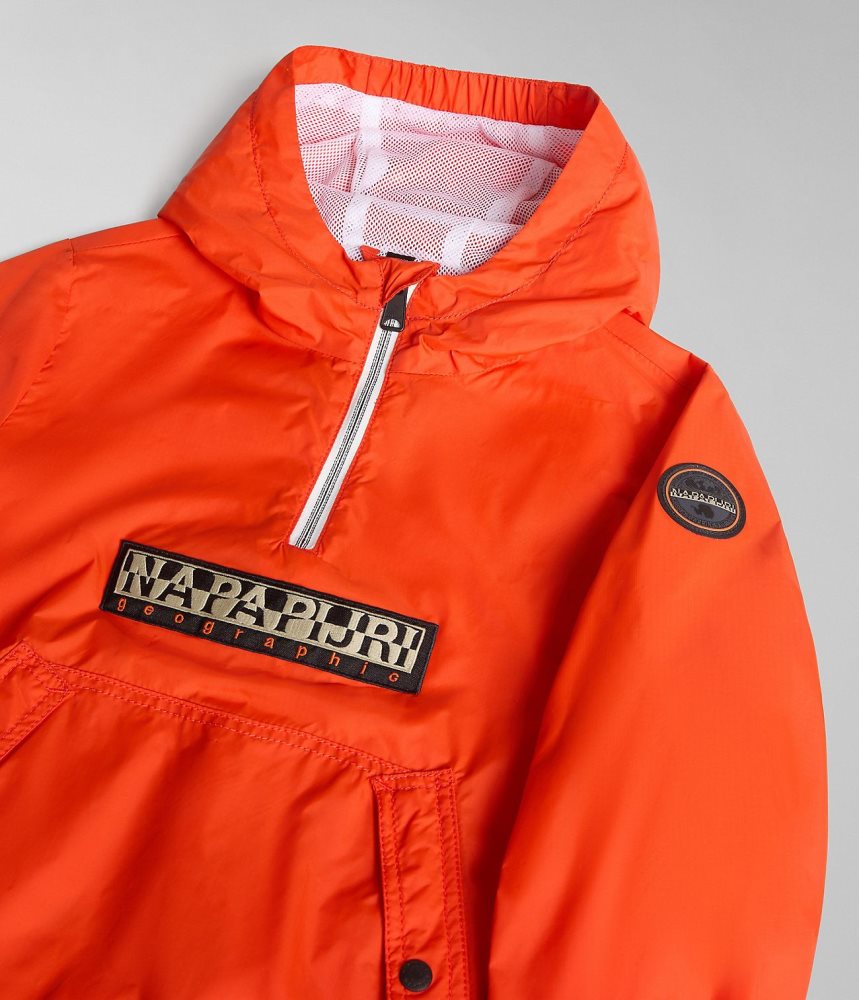 Napapijri Cree Packable Anorak (4-16 YEARS) Anoraks Kinderen Oranje | QSDECYG-14