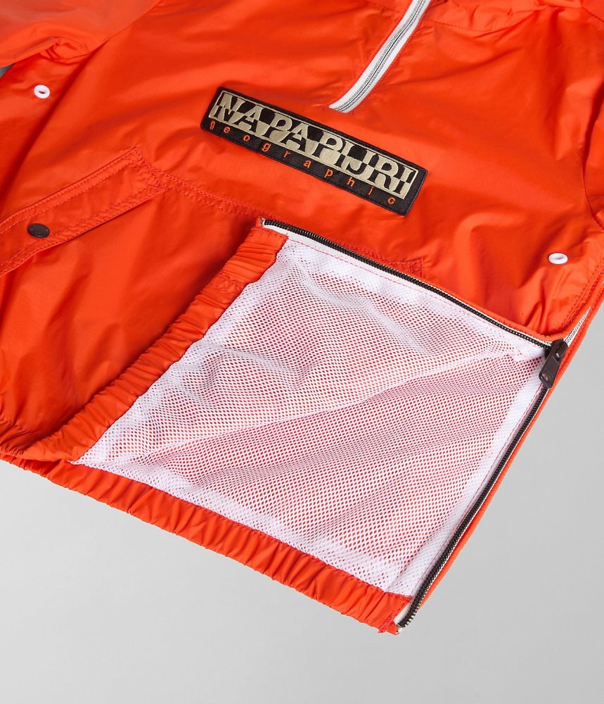 Napapijri Cree Packable Anorak (4-16 YEARS) Anoraks Kinderen Oranje | QSDECYG-14